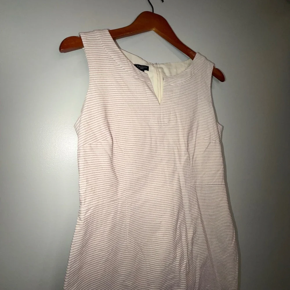 Talbots Womens Dress Sleeveless Business Career Office Sheath Minimalist Classic - Picture 2 of 6